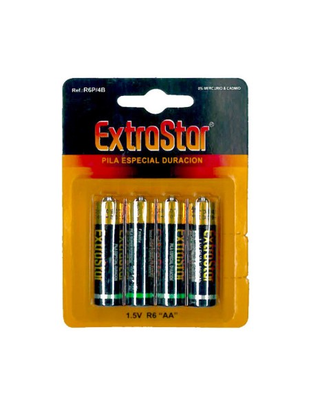Batterie 1.5V AA Size 4 pezzi EXTRASTAR