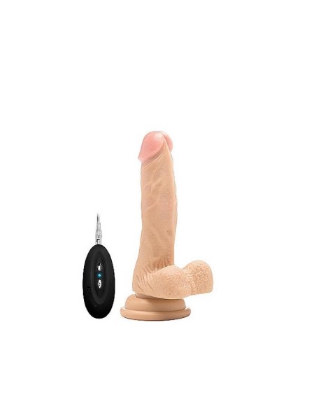 Vibrating Realistic Cock - 7" - With Scr