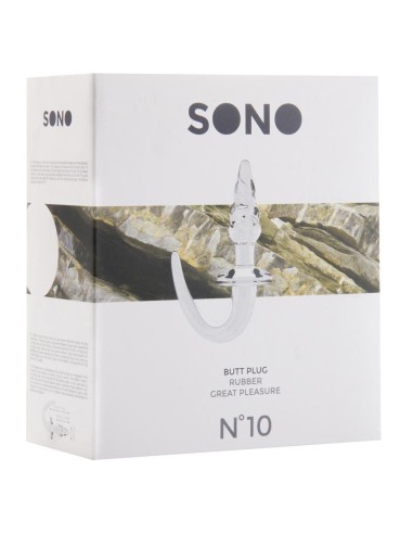 No.10 - Butt Plug - 4 Inch - Transparent