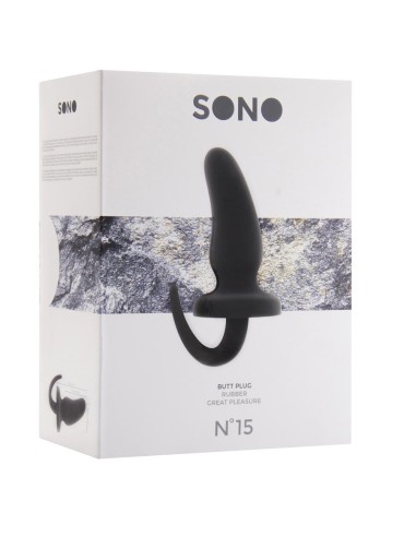 No.15 - Butt Plug - 6 Inch - Black