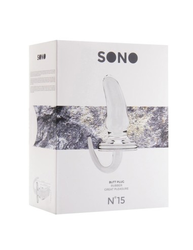 No.15 - Butt Plug - 6 Inch - Transparent