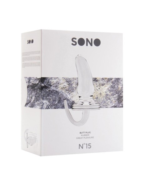 No.15 - Butt Plug - 6 Inch - Transparent