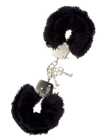 DREAM TOYS HANDCUFFS WITH PLUSH BLACK