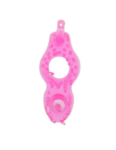 LAVA UP CLEAR PINK STRETCHABLE RING