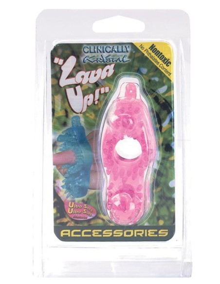 LAVA UP CLEAR PINK STRETCHABLE RING