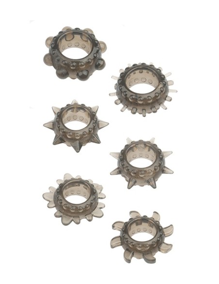 MENZSTUFF 6PC STRETCHABLE RING SET