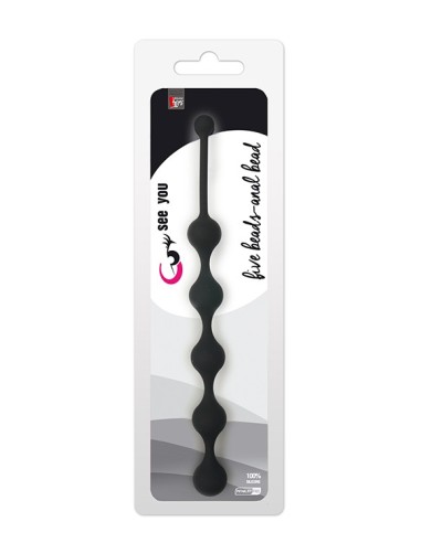 ALL TIME FAVORITES FIVE BEADS ANAL BLACK