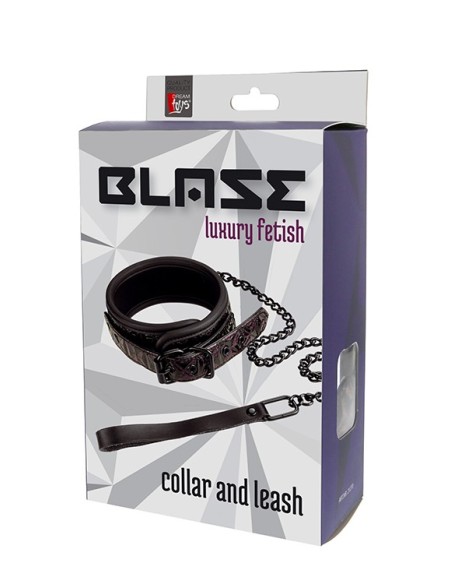 BLAZE COLLAR AND LEASH PURPLE