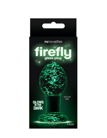 FIREFLY GLASS PLUG MEDIUM CLEAR