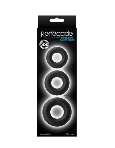RENEGADE SUPER SOFT POWER RINGS BLACK