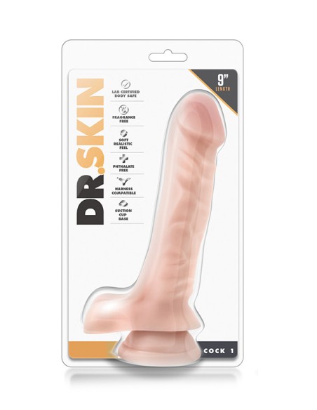 DR. SKIN COCK 9 INCH COCK 1 BEIGE