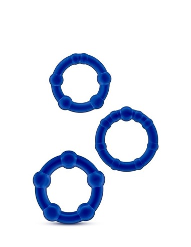 STAY HARD BEADED COCKRINGS BLUE