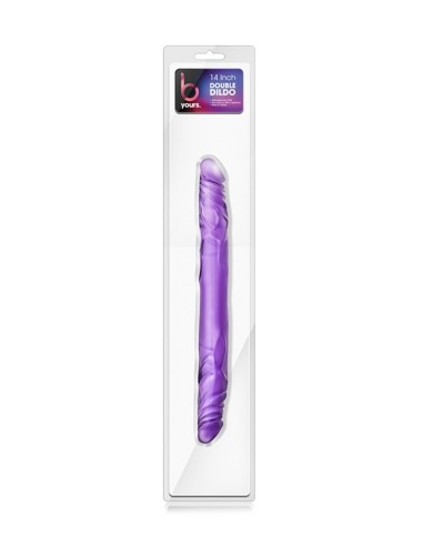 B YOURS 14 INCH DOUBLE DILDO PURPLE