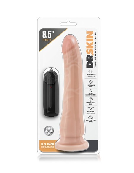 DR. SKIN 8.5 INCH VIBR. REALISTIC DILDO