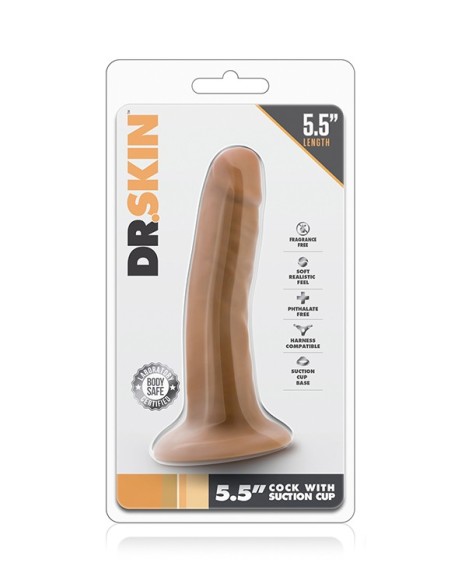 DR. SKIN 5.5 INCH COCK WITH SUCTION CUP