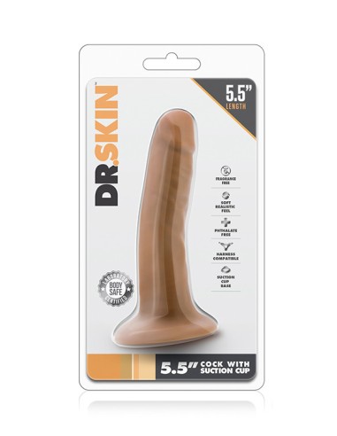 DR. SKIN 5.5 INCH COCK WITH SUCTION CUP