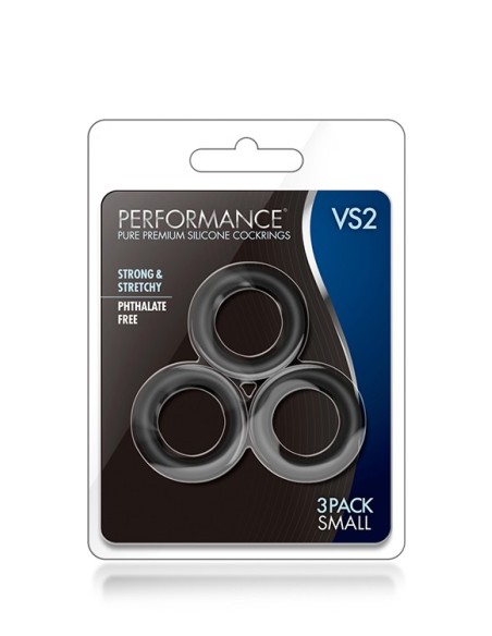 PERFORMANCE VS2 COCK RINGS SMALL BLACK