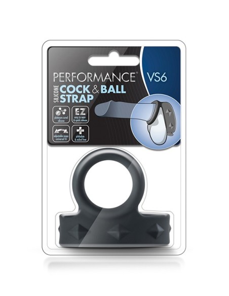 PERFORMANCE VS6 COCK & BALL STRAP BLACK