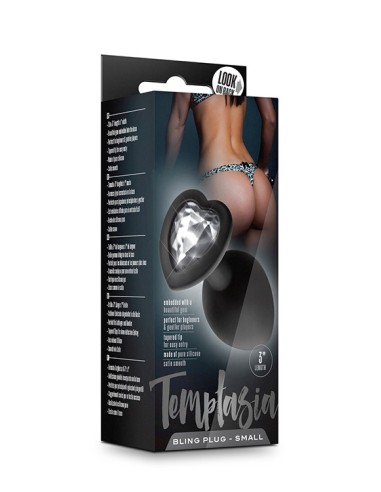TEMPTASIA BLING PLUG SMALL BLACK