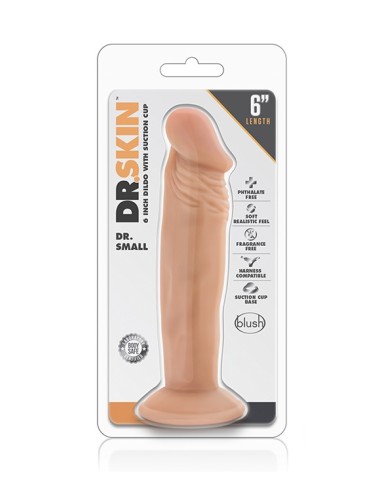 DR. SKIN DR SMALL 6 INCH DILDO VANILLA