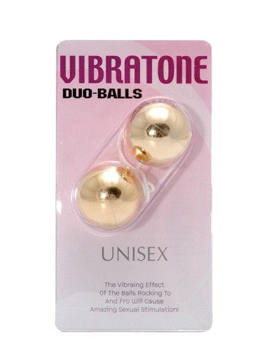 VIBRATONE DUO BALLS GOLD BLISTERCARD