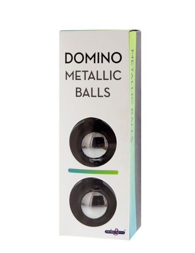DOMINO METALLIC BALLS -CHROME BLACK