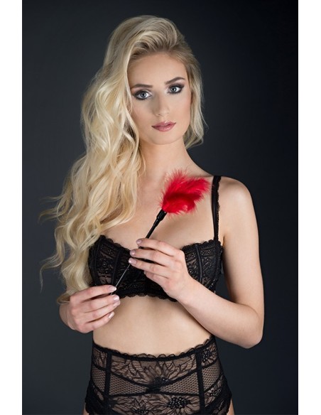 BLAZE SMALL FEATHER TICKLER RED