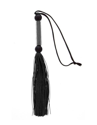 BLAZE SILICONE FLOGGER WHIP BLACK