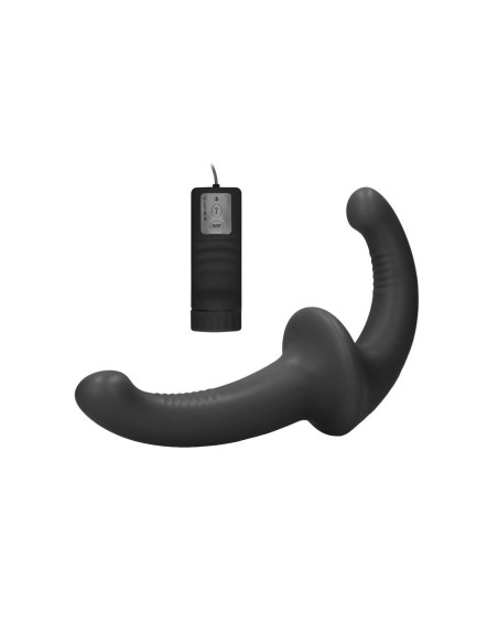 Vibrating Silicone Strapless Strapon -Bl