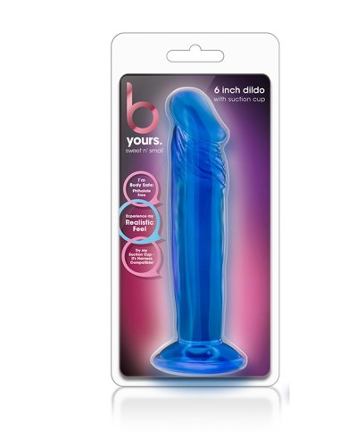 B YOURS SWEET N SMALL 6 INCH DILDO BLUE