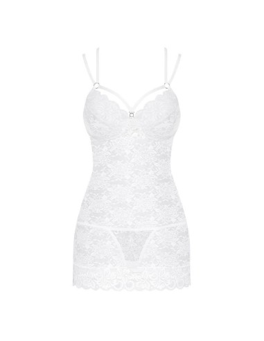 860-CHE chemise & thong white