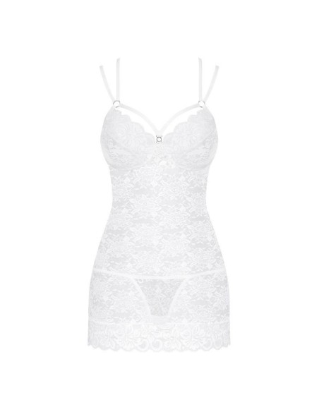 860-CHE chemise & thong white
