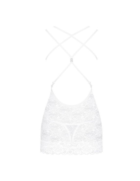 860-CHE chemise & thong white