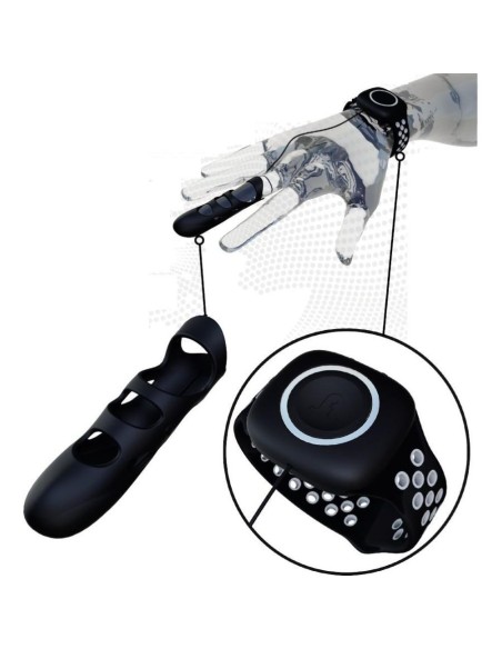 Touché L - Grey-Black - Finger Vibrator