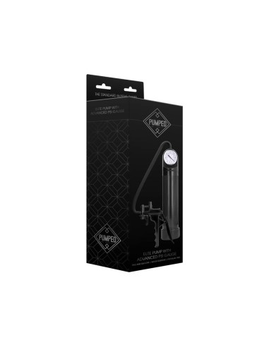Elite Pump With Advanced PSI Gauge-Black