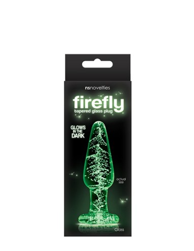 FIREFLY GLASS TAPERED PLUG MEDIUM CLEAR