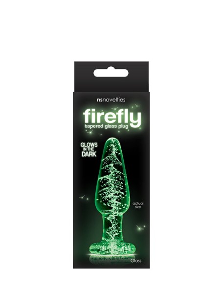 FIREFLY GLASS TAPERED PLUG MEDIUM CLEAR