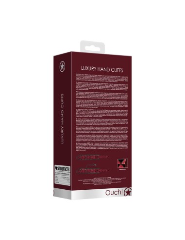 Luxury Hand Cuffs - Burgundy