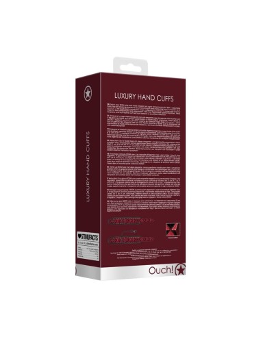 Luxury Hand Cuffs - Burgundy