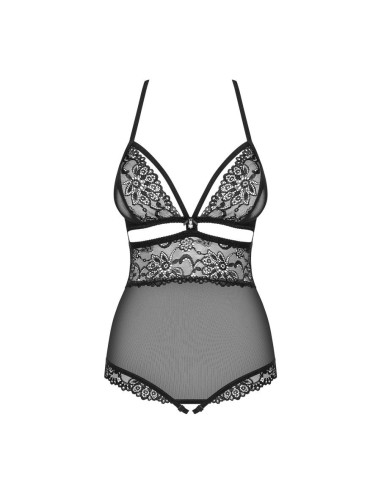 838-TED-1 teddy opencrotch black