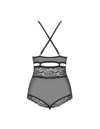 838-TED-1 teddy opencrotch black