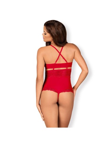 838-TED-3 teddy opencrotch red