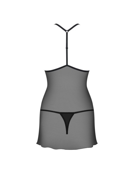 875-CHE-1 chemise & thong black