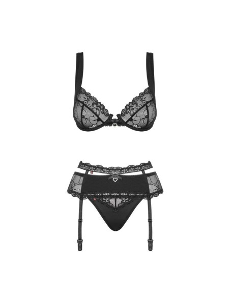 Heartina set 3 pcs black