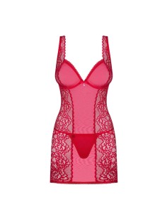 Rougebelle chemise & thong red 2