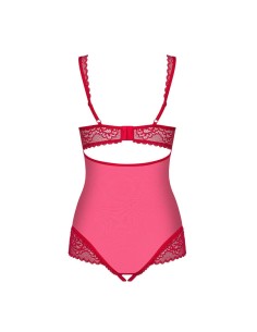 Rougebelle crotchless teddy red 2