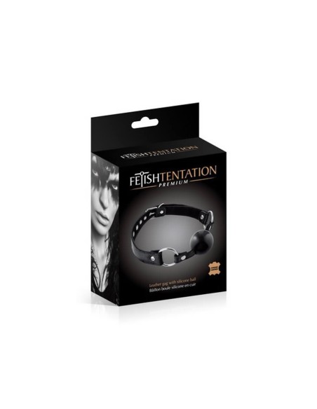 BAILLON BOULE CUIR BOVIN NOIR