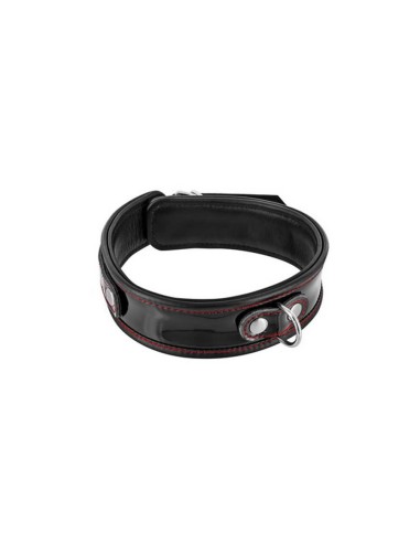 COLLIER CUIR BOVIN NOIR