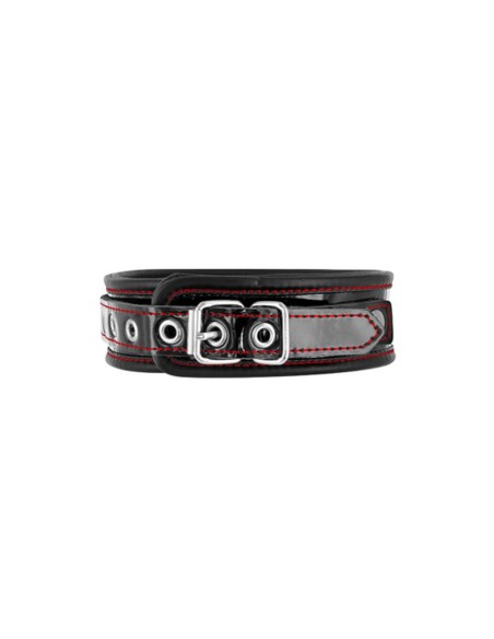 COLLIER CUIR BOVIN NOIR