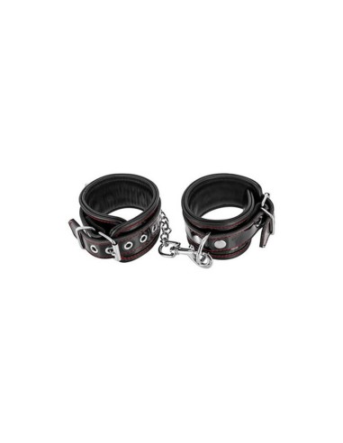 MENOTTES POIGNETS CUIR BOVIN BLK -